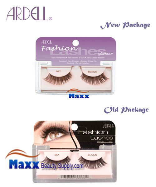 4 Package - Ardell Fashion Lashes Eye Lashes 107 - Black
